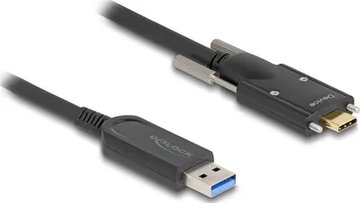 Produktbild von DELOCK Aktives Optisches Kabel USB-A 10 Gbps Stecker < USB-C