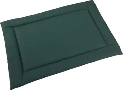 Produktbild von Wasserfestes hundebett größe 75x55 cm - robust, pflegeleicht, aus codura, matte für kleine, mittlere und große hunde, für innen- und außenbereich - farbe - flaschengrün