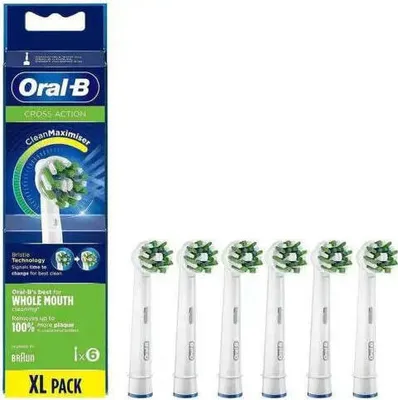 Obrázok produktu pre Oral-B CrossAction 80339345, 6 kusov, Modrá, Zelená, Biela, 3 mesiace, Nemecko, Oral-B, alle Oral-B elektrische tandenborstels, behalve Oral-B Pulsonic