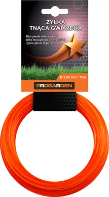 Produktbild von Schnittlinie für Rasentrimmer "Stern" 1.65 mm - 15 m - Trimmerfaden Mähfaden für Rasentrimmer und Freischneider - PROGARDEN