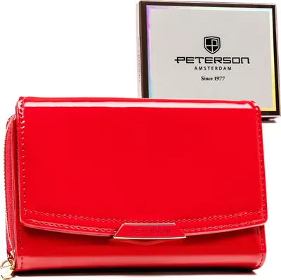 Produktbild von Peterson Portemonnaie aus Leder für Frauen Yakook rot One size