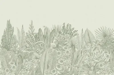 Produktbild von Sanders & Sanders Fototapete Palmblätter Grün 424 x 280 cm