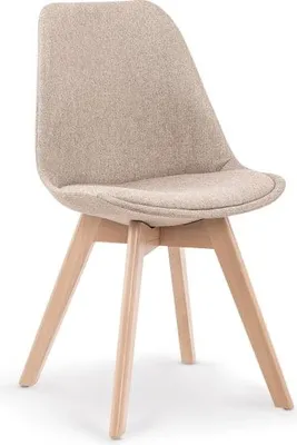Image de Chaise tapissée sur pieds en bois pour salle à manger K-303