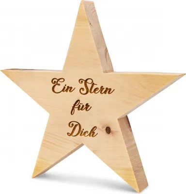 Produktbild von Zirbenstern 9cm Ein Stern für Dich