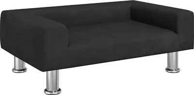 Obrázok produktu pre vidaXL Detská pohovka čierna 70x45x26,5 cm zamat