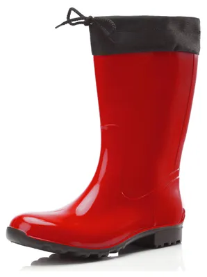 Image de Bottes en caoutchouc pour femmes Ladeheid LA-968 (rouge/noir, 41)
