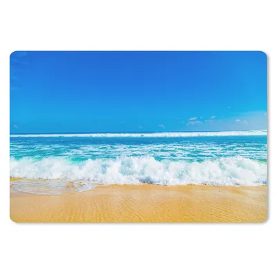 Produktbild von MuchoWow® Schreibtischunterlage Strand - Meer - Blau 60x40 cm - XXL Mauspad - Großes Mauspad