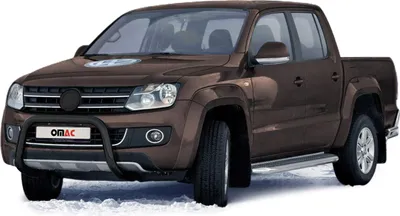 Image de Pare-Buffle Avant Pour VW Amarok 2016-2020 en Acier Inox Noir