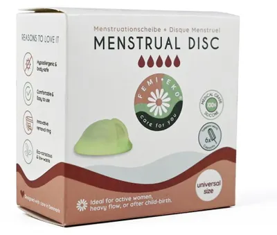 DYSK MENSTRUACYJNY UNIWERSALNY ZIELONY - FEMI.EKO