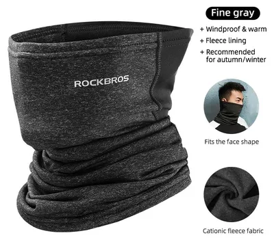 Produktbild von Fleece-Schlauchschal - Fahrrad-Gesichtsmaske - Halswärmer - Wärmend - Kälteschutz - Halbgesichtsschutz - LF7759-3