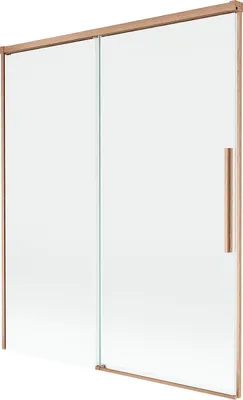 Immagine prodotto di Mexen Rox paratia da bagno a 2 ante scorrevoli 140 x 150 cm, trasparente, rame spazzolato - 8C9-140-001-65-00