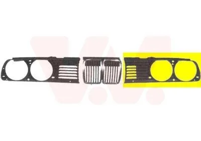 Image de Grille de calandre ** Equipart ** gauche de VAN Wezel (0620511) Grille Carrosserie Calandre, Grille de calandre, Grille avant