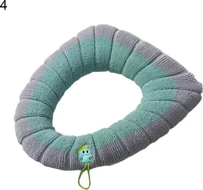 Produktbild von Sitzkissen weiche Textur Warm Stoff einfache Installation Toilette Deckel Cover Badezimmerlieferungen-4