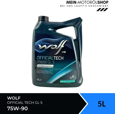 Produktbild von Wolf OfficialTech 75W-90 GL 5 Getriebeöl 5 Liter (8333262)