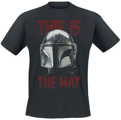 Produktbild von Star Wars T-Shirt Herren Mandalorian & Grogu - This Is The Way schwarz L