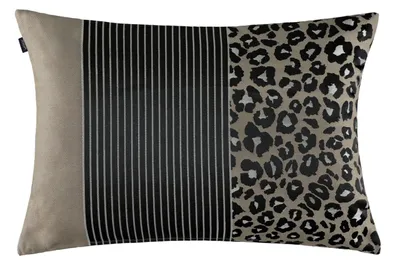 Produktbild von Kissenhülle - 60 x 40 cm - Braun - Schwarz - Polyester - mit Reißverschluss