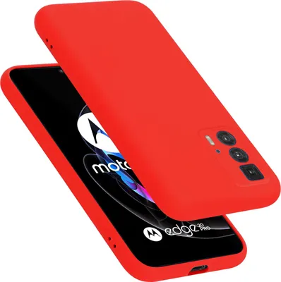 Zdjęcie produktu dla Etui ochronne Cadorabo do Motorola EDGE 20 PRO / EDGE S PRO w kolorze czerwonym Etui na telefon komórkowy Pokrowiec TPU Etui