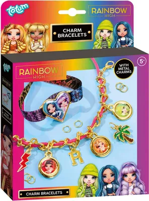 Produktbild von Totum Rainbow High Charm-Armbnder - Kreatives Bastelset Schmuck selber machen