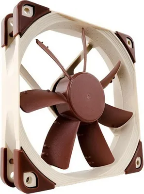 Produktbild von Noctua NF-S12A ULN, 0.06 A, 12 V, Braun, 120 mm, 120 mm, 25 mm