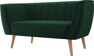 Produktbild von MIRJAN24 Sofa Pas 2, Polstersofa mit Wellenfeder, Holzfüße, Wohnzimmer Kollektion (Farbe: Kronos 14)