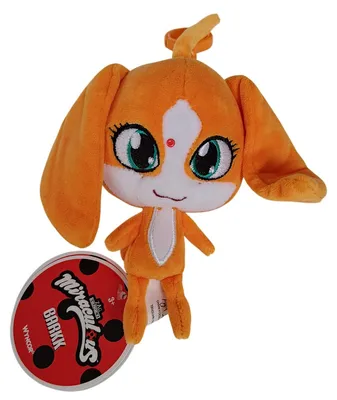 Produktbild von Miraculous Kwami Barkk Hund Plüschtier 12,7 cm mit Clip