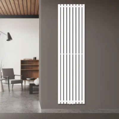 Produktbild von LuxeBath Paneelheizkörper Vertikal 480 x 1800 mm Weiß mit Seitenanschluss, Design Flach Heizkörper Einlagig Badheizkörper Badezimmer, ohne Heizstab