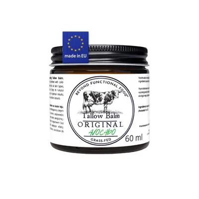 Produktbild von ORIGINAL Beef Tallow Balm, Natural Rindertalg Balm mit Avocadoöl, Natürliches Duft, 60 ml