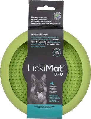 Produktbild von LickiMat UFO, Hund, Gummi, Grün, Haustiertränke, Einfarbig, 250 g