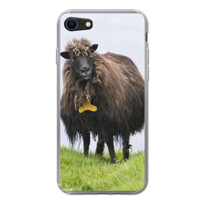 Produktbild von MuchoWow® Handyhülle Schutzhülle Hülle für iPhone SE 2022 Schafe - Braun - Meer Silikon Softcase Handy Hülle - Schutzhülle