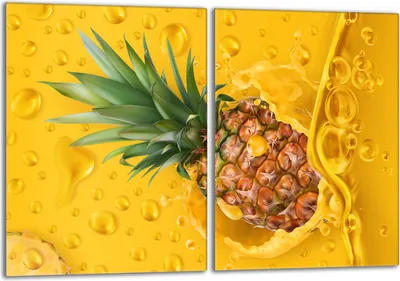 Produktbild von Glas-Herdplattenschutz 2x40x52 Ananas