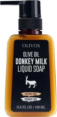 Produktbild von Olivos Olive Oil Donkey Milk, flüssige Handseife mit Eselsmilch, 12 Stück á 450ml