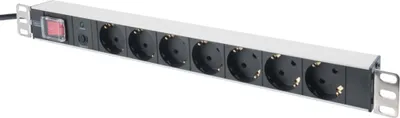 Immagine prodotto di Presa DIGITUS® con profilo in alluminio e protezione da sovraccarico, a 7 vie (DN-95403)