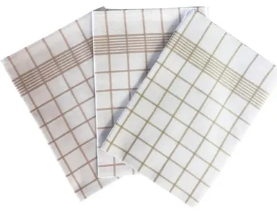 Zdjęcie produktu dla Ściereczka Negativ egipska bawełna 50x70 cm biała/beżowa 3 szt.