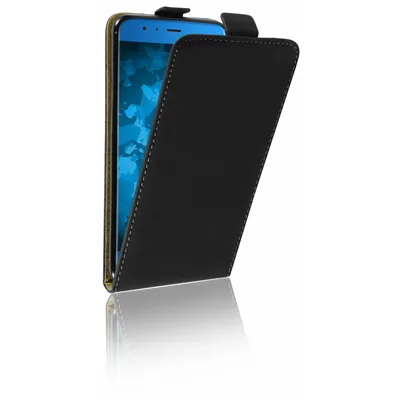 Produktbild von PhoneNatic Kunst-Lederhülle kompatibel mit Xiaomi Mi Note 3 - Flip-Case schwarz Cover