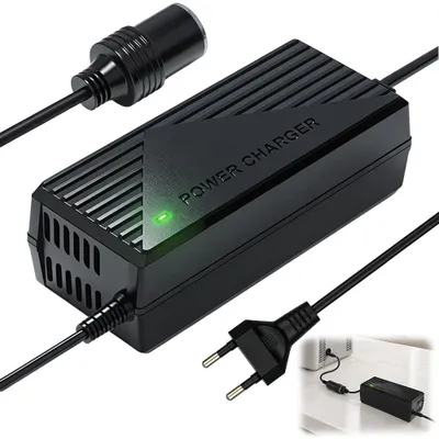 Productafbeelding van Voedingsadapter auto, 12 V naar 220 V, spanningsomvormer 15 A, sigarettenaansteker