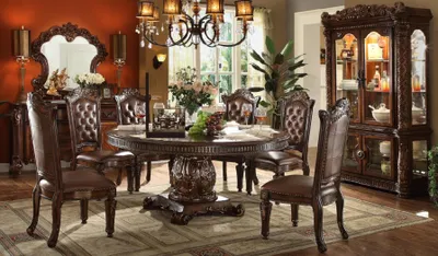 Produktbild von Barock Runder Esstisch Rund Tisch Runde Tische Klassischer Holz Rokoko Antik Neu