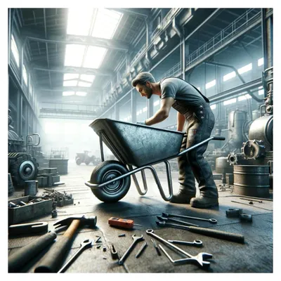 Produktbild von 2 Stück Schubkarrengriffe aus Kunststoff, 32 mm x 105 mm, Grün