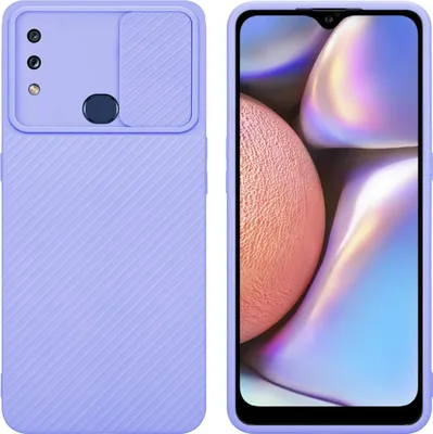 Immagine prodotto di Cadorabo custodia per Samsung Galaxy A10s / M01s custodia protettiva in viola custodia del telefono cellulare TPU custodia copertura fotocamera protezione
