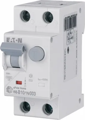 Zdjęcie produktu dla Wyłącznik różnicowoprądowy 2P 10A B 0,03A typ AC 195119 Eaton