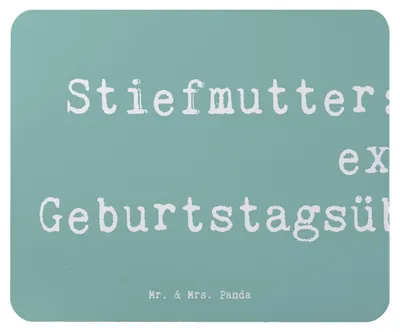 Produktbild von Mr. & Mrs. Panda Mouse Pad Spruch Stiefmutter Überraschungen - Meeresbrise - Geschenk, mousematte, Familienmitglieder, computer mauspad, Kreativität, einzigartige Designs