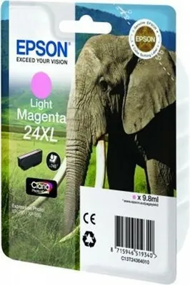 Immagine prodotto di Epson 24XL - 9,8 ml - XL - magenta chiaro - originale - blister - cartuccia d'inchiostro - per Expression Photo XP-5