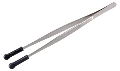 Kochzange Edelstahl 18/10 mit Silikon-Greifern, 30 cm