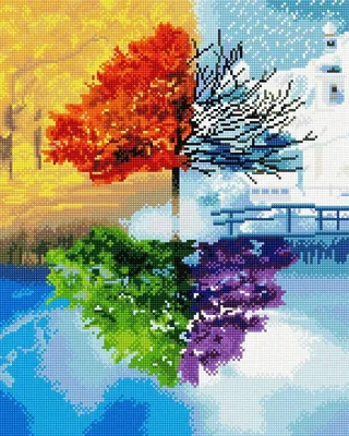 Produktbild von Diamond Vollbedeckung mit Holzrahmen Painting Set Bild 40 x 50 Diamant (GJ616)