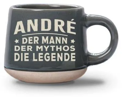 Produktbild von Espressotasse André aus Steinzeug 60ml personalisierbar Duo-Geschenkset