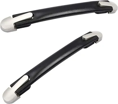 Produktbild von 2 Stück Koffergriff Ersatz,Gepäck Koffergriff, 24 cm, Schwarz, Kunststoff Ersatzgriff für Koffer, Werkzeugkoffer & Reisekoffer, Koffer Ersatzteile Griff