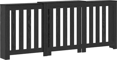 Produktbild von Möbel Heizkörperabdeckung Schwarz Eiche 205x21.5x83.5 cm Vorgefertigtes Holz - Klima- & Heizgeräte Zubehör 869227