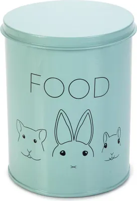 Produktbild von Beeztees Futterbehälter Kanina - Nager - Edelstahl - mint - 15x20 cm