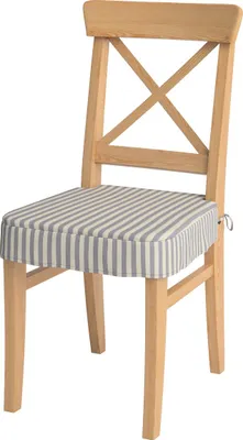Produktbild von Dekoria Sitzkissen geeignet für das Ikea Modell Ingolf, marinenblau-ecru , Modell Inglof