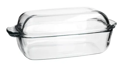 Produktbild von Backform Glasbräter Auflaufform Bräter Bratenform GLAS Form Deckel AMBITION 5,3L
