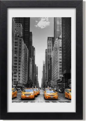 Produktbild von Bild 20x30 MDF-Rahmen, Wandkunst Taxis New York